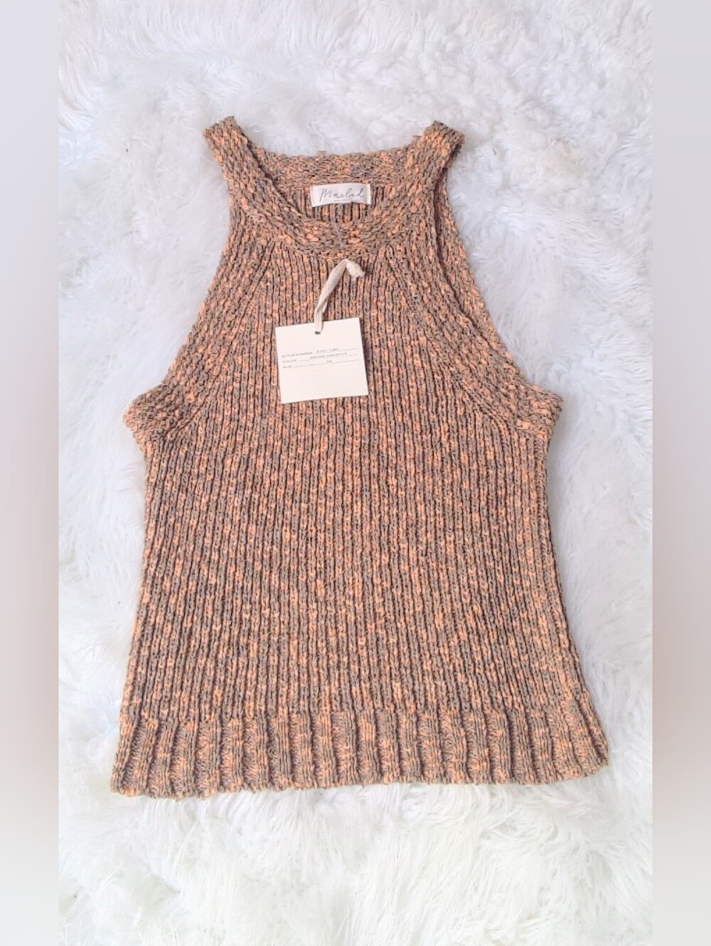 Marled Sweater Tank Top Size XS